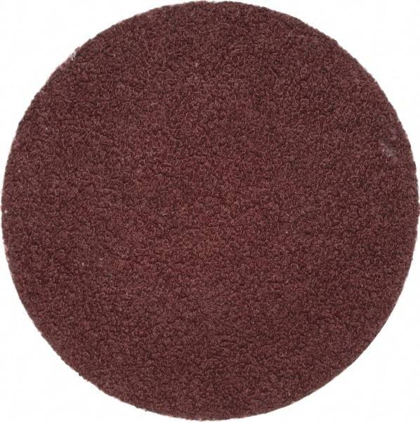 Merit Abrasives - 1-1/2" Disc Diam, 80 Grit, Aluminum Oxide Quick Change Disc - Type P Attaching System, Coated, Brown, 30,000 RPM, ALO Series - Americas Industrial Supply