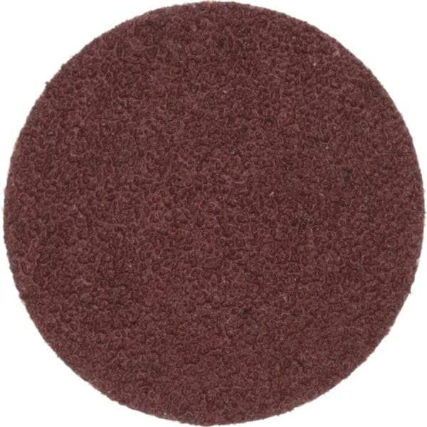 Merit Abrasives - 1-1/2" Disc Diam, 60 Grit, Aluminum Oxide Quick Change Disc - Type P Attaching System, Coated, Brown, 30,000 RPM, ALO Series - Americas Industrial Supply