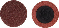 Merit Abrasives - 1-1/2" Disc Diam, 36 Grit, Aluminum Oxide Quick Change Disc - Type P Attaching System, Coated, Brown, 30,000 RPM, ALO Series - Americas Industrial Supply