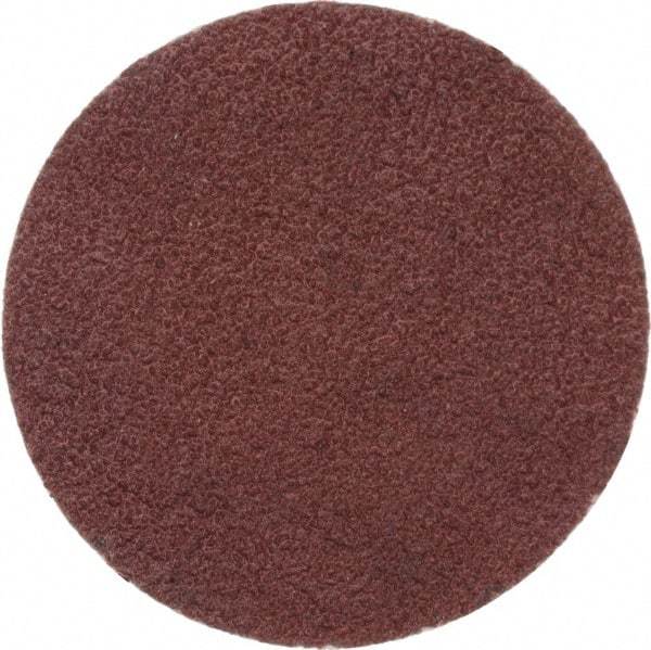 Merit Abrasives - 1" Disc Diam, 120 Grit, Aluminum Oxide Quick Change Disc - Type P Attaching System, Coated, Brown, 40,000 RPM, ALO Series - Americas Industrial Supply