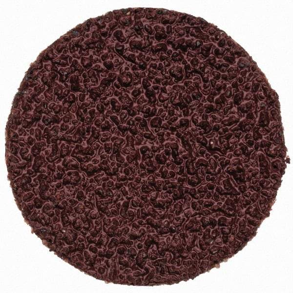 Merit Abrasives - 1" Disc Diam, 40 Grit, Aluminum Oxide Quick Change Disc - Type P Attaching System, Coated, Brown, 40,000 RPM, ALO Series - Americas Industrial Supply