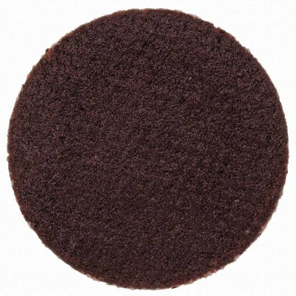 Merit Abrasives - 3/4" Disc Diam, 320 Grit, Aluminum Oxide Quick Change Disc - Type P Attaching System, Coated, Brown, 40,000 RPM, ALO Series - Americas Industrial Supply