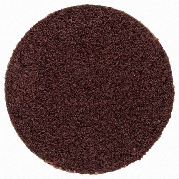 Merit Abrasives - 3/4" Disc Diam, 150 Grit, Aluminum Oxide Quick Change Disc - Type P Attaching System, Coated, Brown, 40,000 RPM, ALO Series - Americas Industrial Supply
