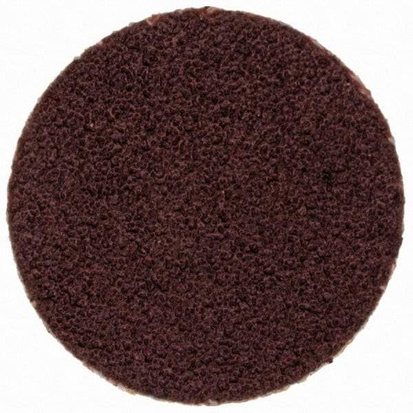 Merit Abrasives - 3/4" Disc Diam, 120 Grit, Aluminum Oxide Quick Change Disc - Type P Attaching System, Coated, Brown, 40,000 RPM, ALO Series - Americas Industrial Supply