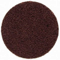 Merit Abrasives - 3/4" Disc Diam, 120 Grit, Aluminum Oxide Quick Change Disc - Type P Attaching System, Coated, Brown, 40,000 RPM, ALO Series - Americas Industrial Supply