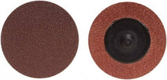Merit Abrasives - 4" Disc Diam, 60 Grit, Aluminum Oxide Quick Change Disc - Type R Attaching System, Coated, Brown, 12,000 RPM, ALO Series - Americas Industrial Supply