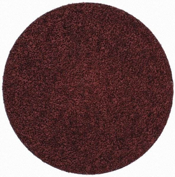 Merit Abrasives - 3" Disc Diam, 40 Grit, Aluminum Oxide Quick Change Disc - Type R Attaching System, Coated, Brown, 20,000 RPM, ALO Series - Americas Industrial Supply