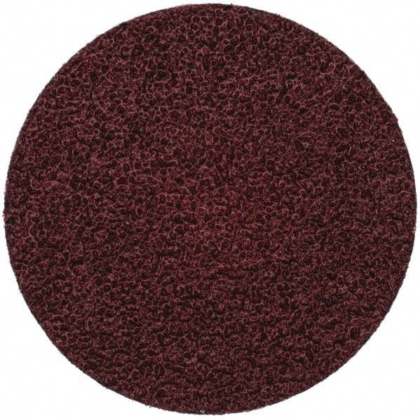 Merit Abrasives - 3" Disc Diam, 36 Grit, Aluminum Oxide Quick Change Disc - Type R Attaching System, Coated, Brown, 20,000 RPM, ALO Series - Americas Industrial Supply