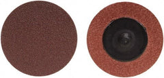 Merit Abrasives - 3" Disc Diam, 24 Grit, Aluminum Oxide Quick Change Disc - Type R Attaching System, Coated, Brown, 20,000 RPM, ALO Series - Americas Industrial Supply