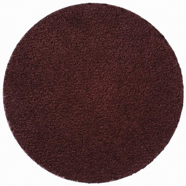 Merit Abrasives - 2" Disc Diam, 100 Grit, Aluminum Oxide Quick Change Disc - Type R Attaching System, Coated, Brown, 30,000 RPM, ALO Series - Americas Industrial Supply