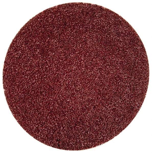 Merit Abrasives - 2" Disc Diam, 80 Grit, Aluminum Oxide Quick Change Disc - Type R Attaching System, Coated, Brown, 30,000 RPM, ALO Series - Americas Industrial Supply