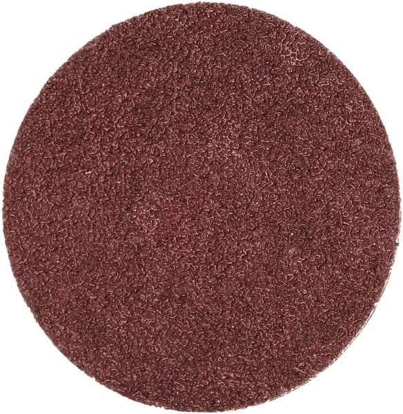 Merit Abrasives - 2" Disc Diam, 60 Grit, Aluminum Oxide Quick Change Disc - Type S Attaching System, Coated, Brown, 30,000 RPM, ALO Series - Americas Industrial Supply