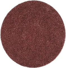 Merit Abrasives - 2" Disc Diam, 60 Grit, Aluminum Oxide Quick Change Disc - Type S Attaching System, Coated, Brown, 30,000 RPM, ALO Series - Americas Industrial Supply