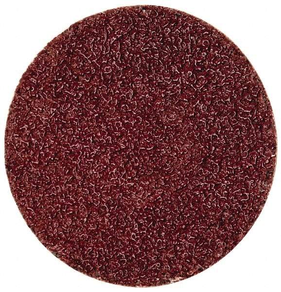 Merit Abrasives - 2" Disc Diam, 40 Grit, Aluminum Oxide Quick Change Disc - Type S Attaching System, Coated, Brown, 30,000 RPM, ALO Series - Americas Industrial Supply