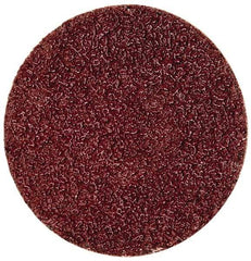 Merit Abrasives - 2" Disc Diam, 40 Grit, Aluminum Oxide Quick Change Disc - Type S Attaching System, Coated, Brown, 30,000 RPM, ALO Series - Americas Industrial Supply