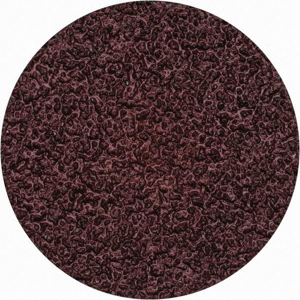 Merit Abrasives - 2" Disc Diam, 36 Grit, Aluminum Oxide Quick Change Disc - Type II Attaching System, Coated, Brown, 30,000 RPM, ALO Series - Americas Industrial Supply