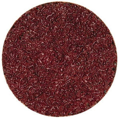 Merit Abrasives - 2" Disc Diam, 24 Grit, Aluminum Oxide Quick Change Disc - Type S Attaching System, Coated, Brown, 30,000 RPM, ALO Series - Americas Industrial Supply