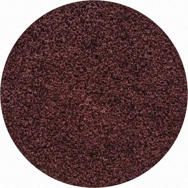 Merit Abrasives - 1-1/2" Disc Diam, 60 Grit, Aluminum Oxide Quick Change Disc - Type S Attaching System, Coated, Brown, 30,000 RPM, ALO Series - Americas Industrial Supply