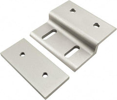 80/20 Inc. - 90mm Wide, Open Shelving Accessory/Component - Aluminum, Clear Anodized Finish, 87mm Long, Use with 45 Series & Bolt Kits 75-3619 & 11-8318 - Americas Industrial Supply