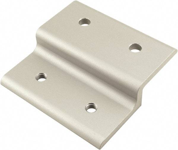 80/20 Inc. - 90mm Wide, Open Shelving Accessory/Component - Aluminum, Clear Anodized Finish, 87mm Long, Use with 45 Series & Bolt Kits 75-3619 & 11-8312 - Americas Industrial Supply