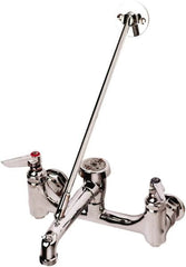 T&S Brass - Standard with Hose Thread, 2 Way Design, Wall Mount, Laundry Faucet - Lever Handle - Americas Industrial Supply