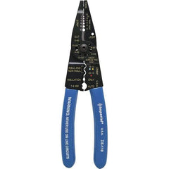 Imperial - 10 to 22 AWG Capacity Wire Stripper/Cutter/Crimper - 8-1/4" OAL, Hardened Steel with Cushion Grip Handle - Americas Industrial Supply