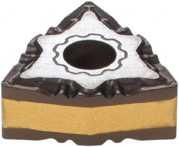 Iscar - WNMG331 F3P Grade IC8150 Carbide Turning Insert - TiCN/Al2O3 Finish, 80° Trigon, 3/8" Inscr Circle, 3/16" Thick, 1/64" Corner Radius - Americas Industrial Supply