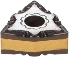 Iscar - WNMG331 F3P Grade IC8150 Carbide Turning Insert - TiCN/Al2O3 Finish, 80° Trigon, 3/8" Inscr Circle, 3/16" Thick, 1/64" Corner Radius - Americas Industrial Supply