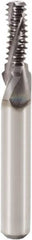 Seco - 1/4-20 UNC, 0.185" Cutting Diam, 3 Flute, Solid Carbide Helical Flute Thread Mill - Internal Thread, 0.575" LOC, 2.165" OAL, 6mm Shank Diam - Americas Industrial Supply