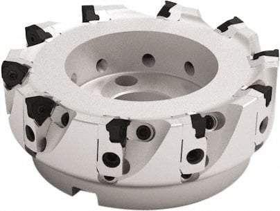 Seco - 10 Inserts, 250mm Cut Diam, 60mm Arbor Diam, 7.5mm Max Depth of Cut, Indexable Square-Shoulder Face Mill - 93° Lead Angle, 63mm High, XNEX 0806 Insert Compatibility - Americas Industrial Supply