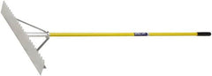 Ability One - Lute with 67" Straight Fiberglass Handle - 36" Blade Width, 1" Tine Length - Americas Industrial Supply