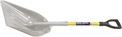 Ability One - 19" High x 14-1/4" Wide Round Steel Shovel - 29" Long Fiberglass Straight Handle - Americas Industrial Supply