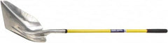 Ability One - 19" High x 15-1/4" Wide Round Steel Shovel - 51" Long Fiberglass Straight Handle - Americas Industrial Supply