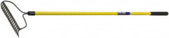 Ability One - Bow Rake with 57" Straight Fiberglass Handle - 16 Tines, 2-1/2" Tine Length - Americas Industrial Supply