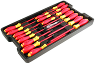 19PC CUSH GRIP SCREWDRIVER SET - Americas Industrial Supply