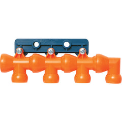 Coolant Hose System Component - 1/2″ Inside Diameter System-1/2″ Modular Manifold w/3 T's, elbow, bracket & screws (Pack of 1) - Americas Industrial Supply