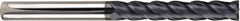 SGS - 12mm, 75mm LOC, 12mm Shank Diam, 150mm OAL, 4 Flute, Solid Carbide Square End Mill - Single End, AlTiN Finish, Spiral Flute, Variable° Helix, Centercutting, Right Hand Cut, Right Hand Flute, Series 7MS - Americas Industrial Supply