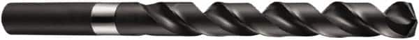 DORMER - 6.3mm 135° High Speed Steel Jobber Drill - Oxide Finish, Right Hand Cut, Spiral Flute, Straight Shank, 101mm OAL, Split Point - Americas Industrial Supply