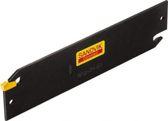 Sandvik Coromant - 1.256" Blade Height, 0.0886" Blade Width, 5-29/32" OAL, Neutral Cut, Double End Indexable Cut-Off Blade - 2.362" Max Depth of Cut, T-Max Q-Cut Series - Americas Industrial Supply