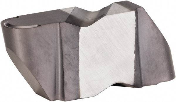 Kennametal - 4094NR K Grade KCU10, 4.78mm Cutting Width Carbide Grooving Insert - 1/4" Max Depth of Cut, Right Hand, 0.0941" Corner Radius, AlTiN Finish - Americas Industrial Supply