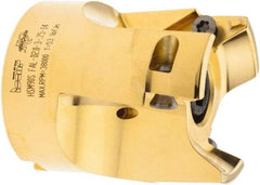 Iscar - 3 Inserts, 2" Cut Diam, 3/4" Arbor Diam, 0.4" Max Depth of Cut, Indexable Square-Shoulder Face Mill - 0/90° Lead Angle, 2.24" High, HSM90S APCR 1405 Insert Compatibility, Through Coolant, Series Helialu - Americas Industrial Supply