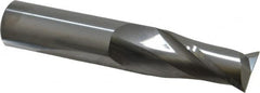 SGS - 3/4", 1-1/2" LOC, 3/4" Shank Diam, 4" OAL, 2 Flute, Solid Carbide Square End Mill - Single End, Uncoated, Spiral Flute, 30° Helix, Centercutting, Right Hand Cut, Right Hand Flute, Series 3 - Americas Industrial Supply
