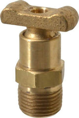 Parker - 3/8" Pipe, Male Pipe Drain Cock & Shutoff Valve - 3/8-18 Thread, 150 Max psi - Americas Industrial Supply