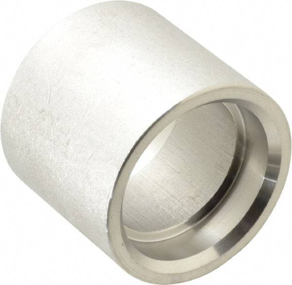 Merit Brass - 1-1/2" Grade 316 Stainless Steel Pipe Coupling - Socket Weld x Socket Weld End Connections, 150 psi - Americas Industrial Supply