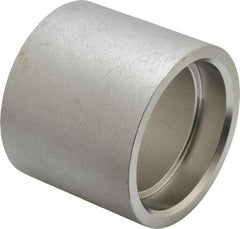 Merit Brass - 2" Grade 316 Stainless Steel Pipe Coupling - Socket Weld x Socket Weld End Connections, 150 psi - Americas Industrial Supply