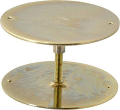 Don-Jo - 2-5/8" Diam Filler Plate - Steel, Brass Plated Finish - Americas Industrial Supply