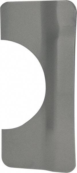 Don-Jo - 7" Long x 3-1/4" Wide, Latch Protector - Silver Coated Steel - Americas Industrial Supply
