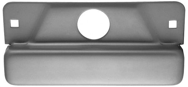 Don-Jo - 8" Long x 3-1/2" Wide Strike Protector - Silver Coated Steel - Americas Industrial Supply
