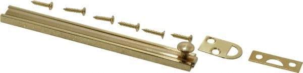 Don-Jo - 4" Long, 1/2" Wide Brass Slide Bolt - US3 Bright Brass - Americas Industrial Supply