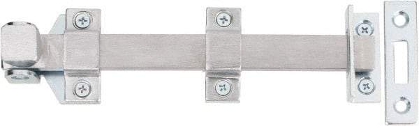 Don-Jo - 8" Long, 1" Wide Stainless Steel Surface Bolt - US26D Satin Chrome Plated - Americas Industrial Supply